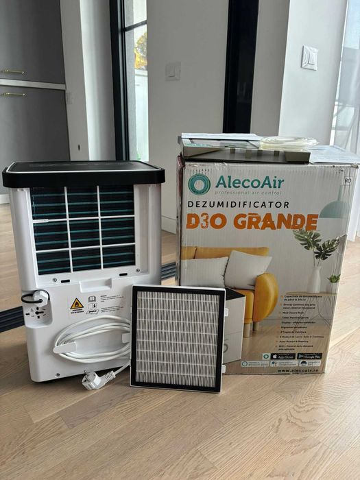 Dezumidificator si purificator AlecoAir D30, WiFi, 30 L/zi,Uscare Rufe