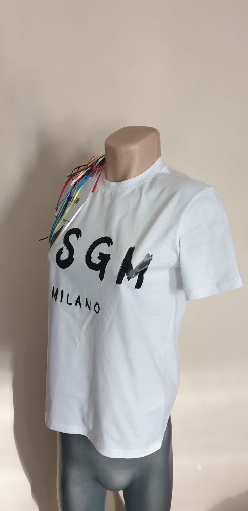 MSGM Milano Cotton Womens Size S НОВО! ОРИГИНАЛ! Дамска Tениска!