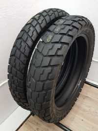 Set anvelope moto 100 90 19 cu 130 80 17 Dunlop trailmax