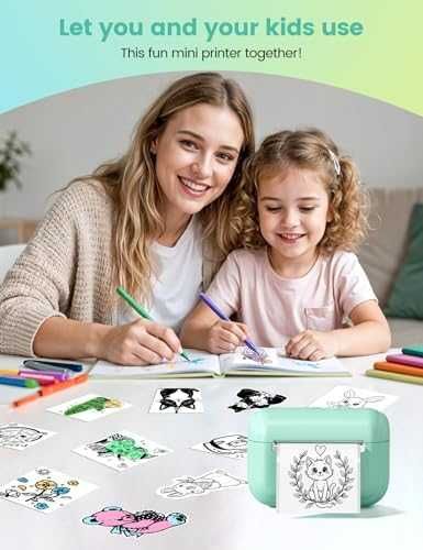 Нов Портативен термопринтер за телефон iOS Android – фото и бележки