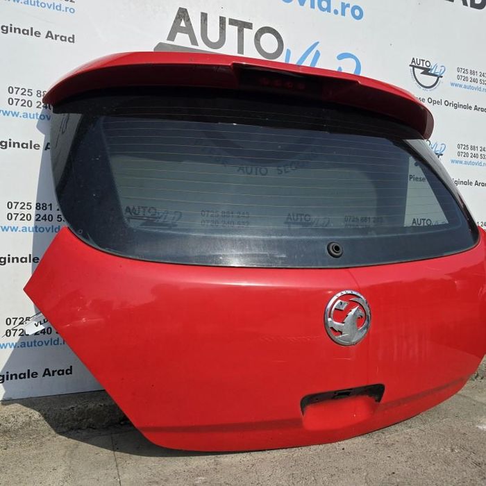 Haion cu luneta si eleron OPC Z547 rosu Opel Corsa D