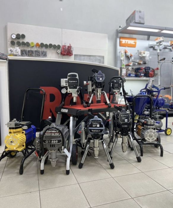 Аренда инструментов прокат Безвоздушный окрасочный аппарат Безвоздушка