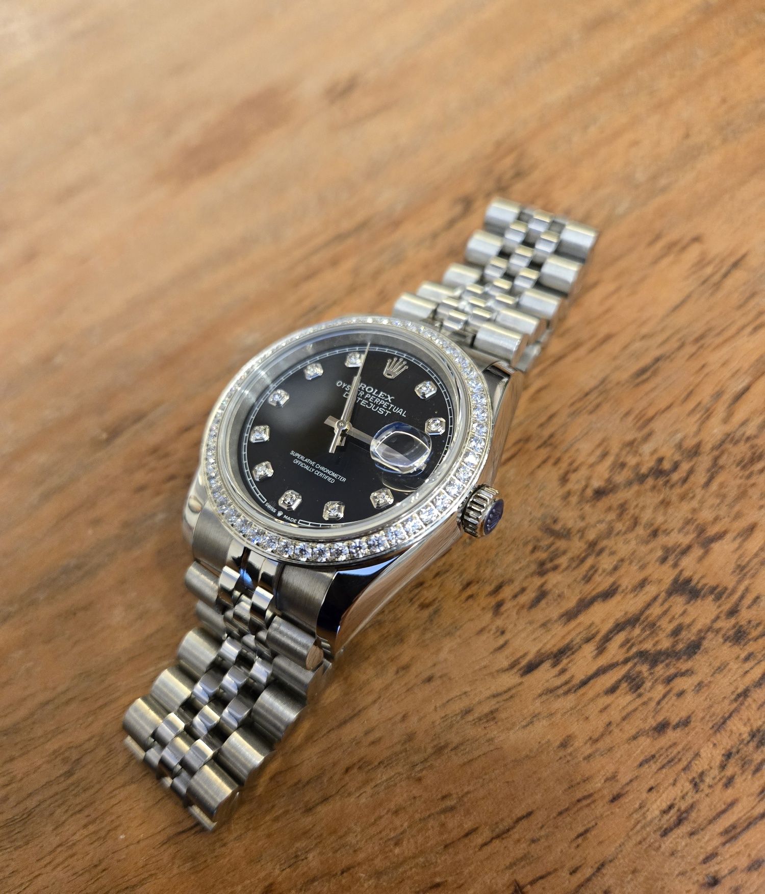 Rolex date just diamont