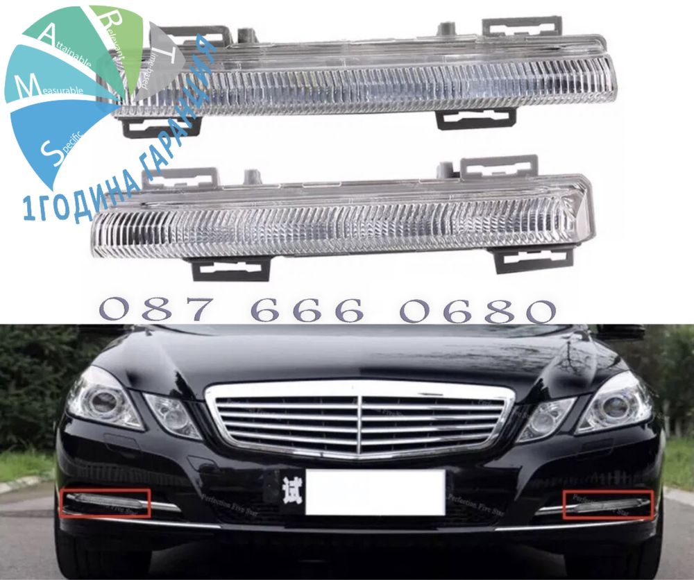 900 LED Дневни светлини халогени Mercedes w212 E в212 s204 R172 крушка