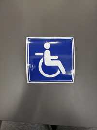 Autocolant persoane cu dizabilități