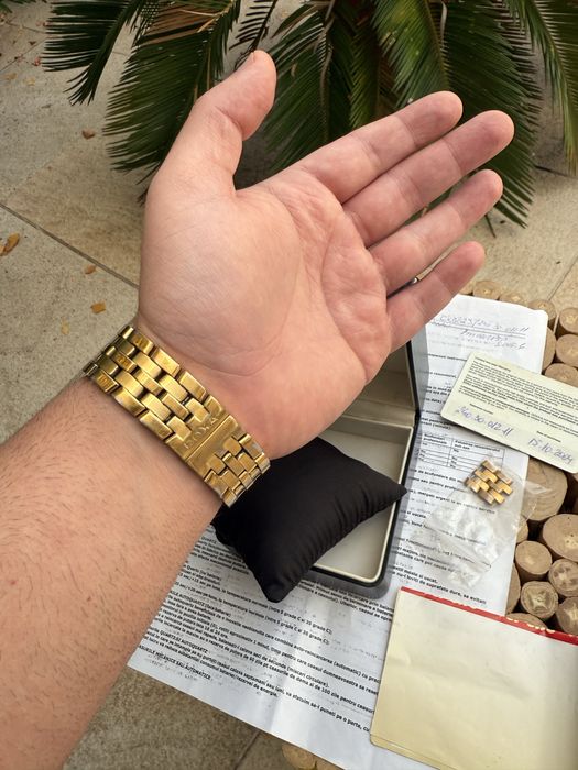 Ceas Doxa Style Quartz - Full Set, Cutie și Acte placat aur