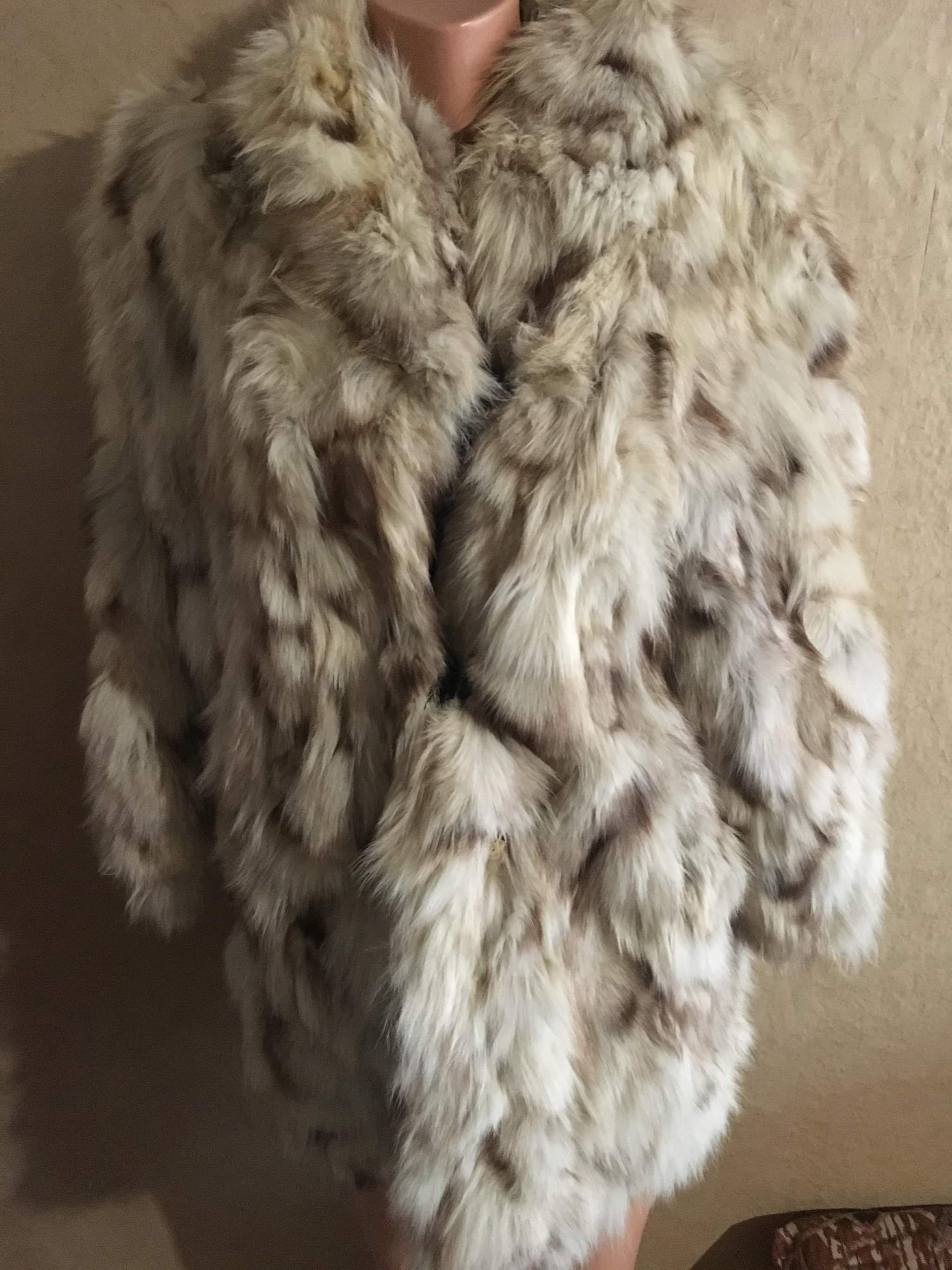 Палто от сребърна лисица