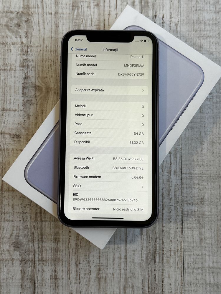 iPhone 11 64GB Purple  100% bateria