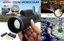 Telescop Monocular Zoom 40X60. Vanatoare, calatorii etc Nou ambalat!
