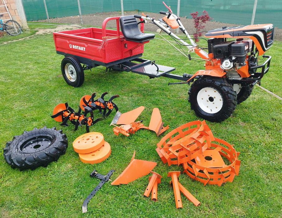 Motocultor/motosapă RURIS 918 ACC,18CP + remorca 500 kg + accesorii