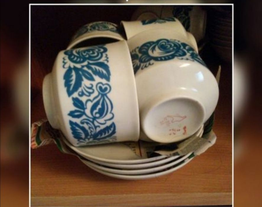 Посуда, кружки,  блюдца,