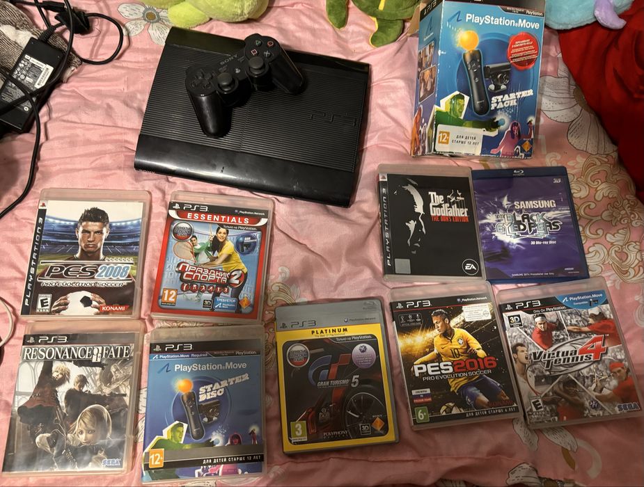 PS3 ,9 игр и Move комплект СРОЧНО