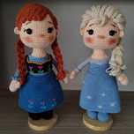 Elsa și Anna Amigurumi