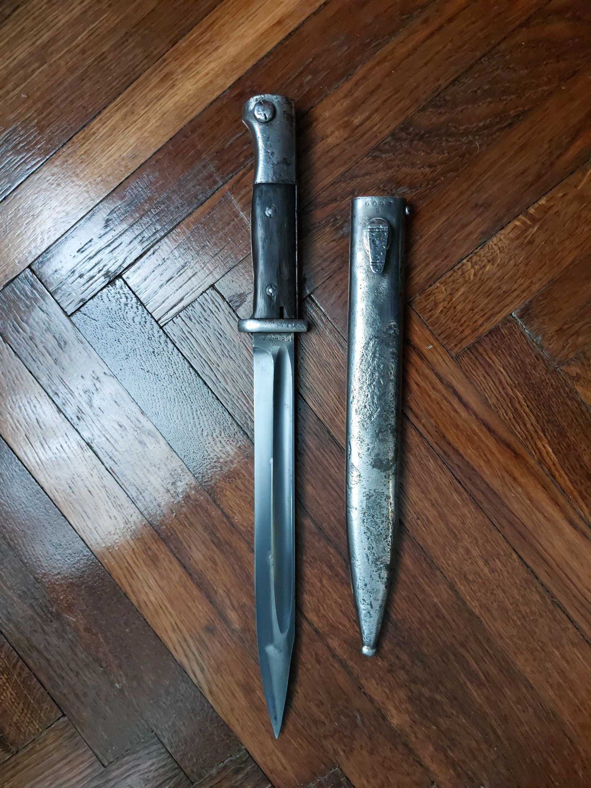 Baioneta Mauser WW2 stare foarte buna NU a fost ascutita! RAR!