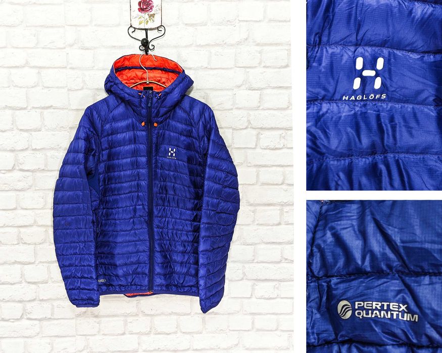 HAGLOFS Pertex Оригинално дамско яке с Пух и качулка размер L