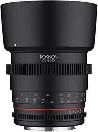 Obiectiv Manual Samyang 85mm T1.5 Rokinon VDSLR PRO Canon+Adaptor Sony