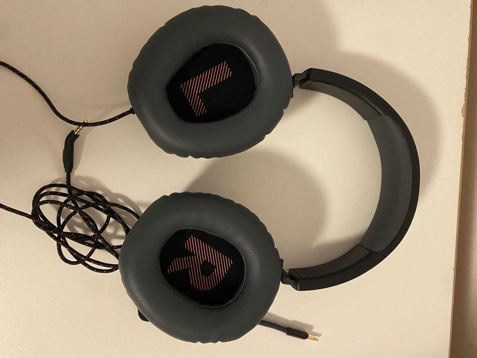 Casti Gaming JBL Quantum 100, Multiplatforma, 3.5mm, Microfon, Negru