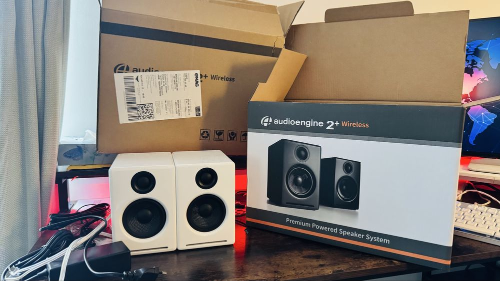 Boxe de birou Audioengine 2+ Wireless cutie factura garantie emag