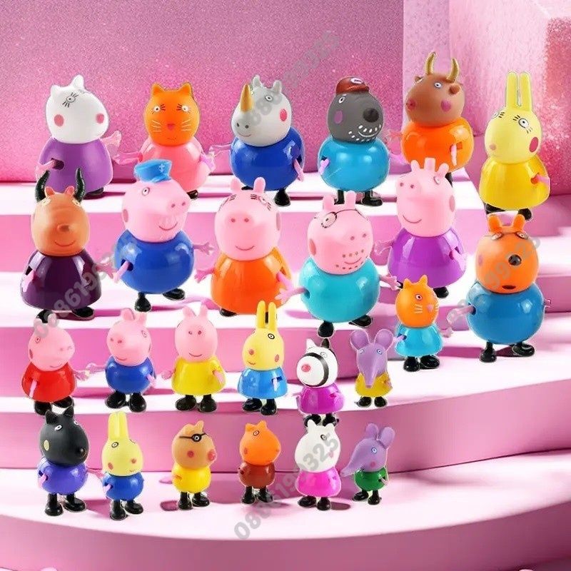 Голям комплект фигурки Пепа Пиг, Всички герои Peppa Pig фигурки