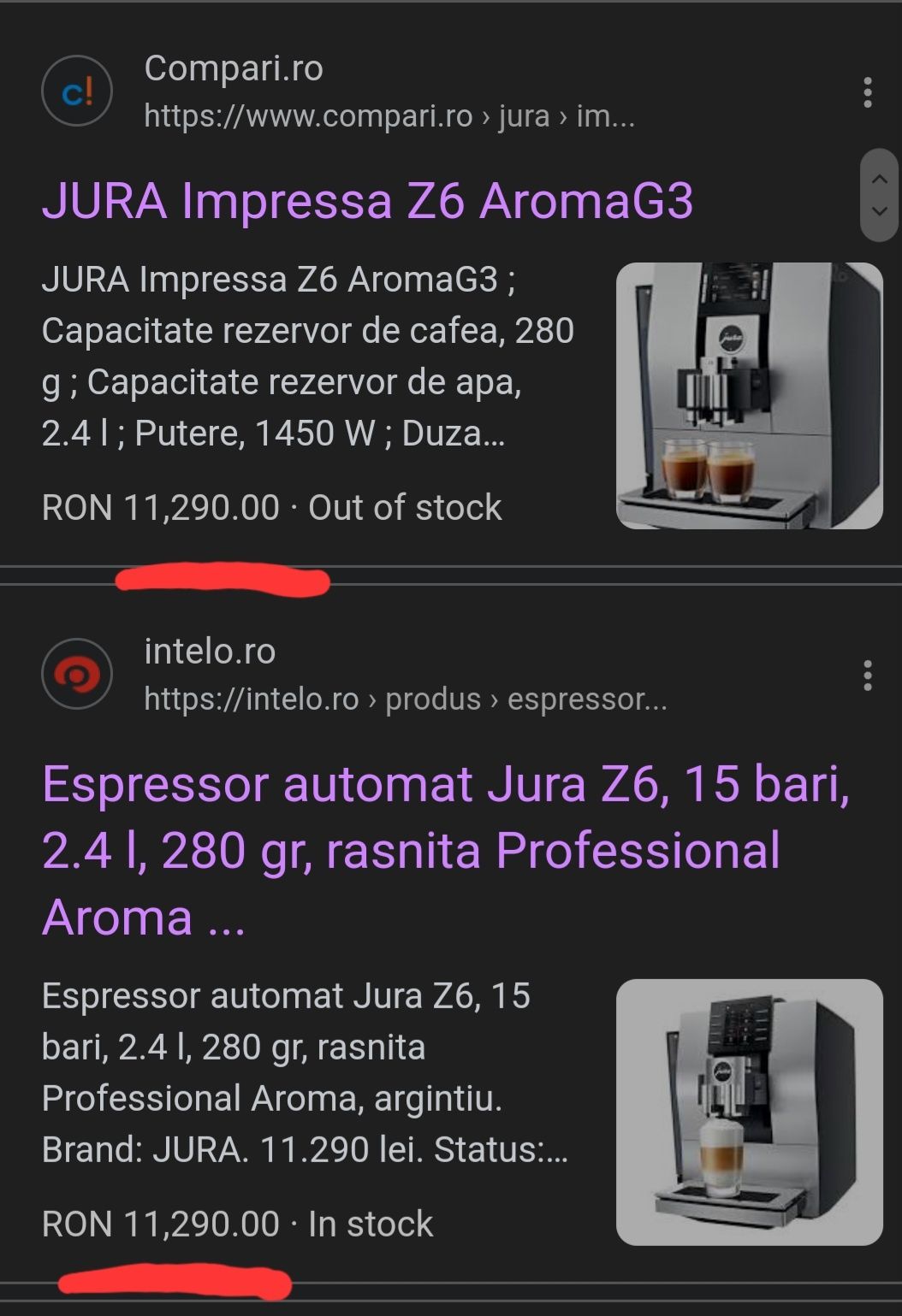 Jura z 6 ( 2700 bauturi preparate )