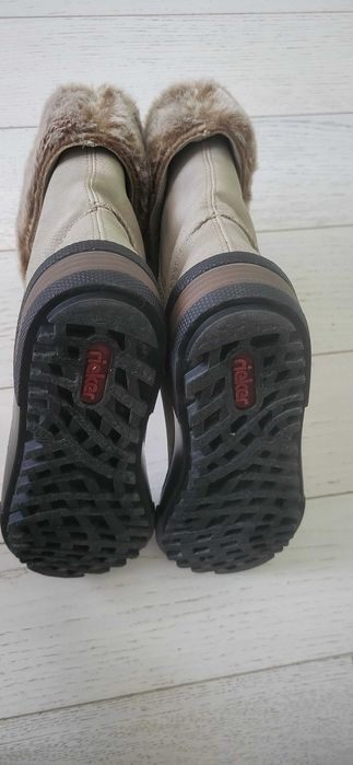 Cizme Rieker din piele sintetica si Cizme Rieker imblanite,dama,mar 39