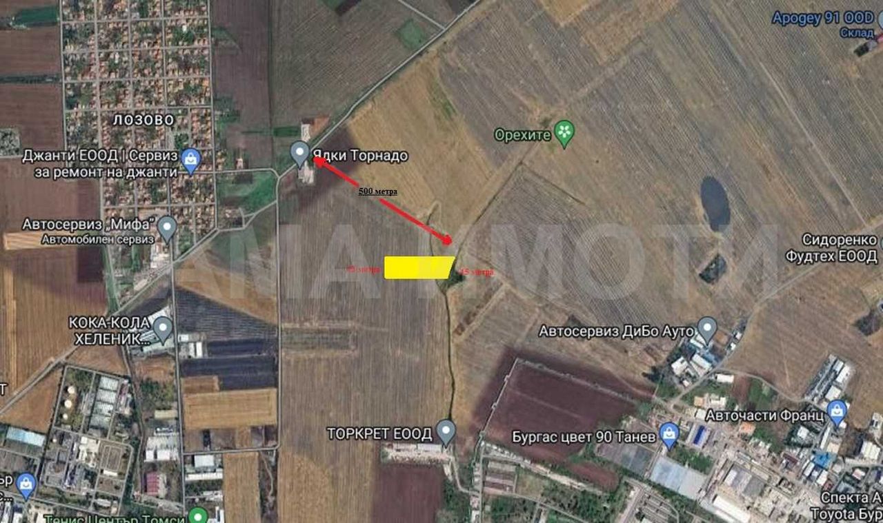Продава се Парцел в Бургас, Изгрев - 7001 кв.м за 15 €/кв.м - Снимка #1