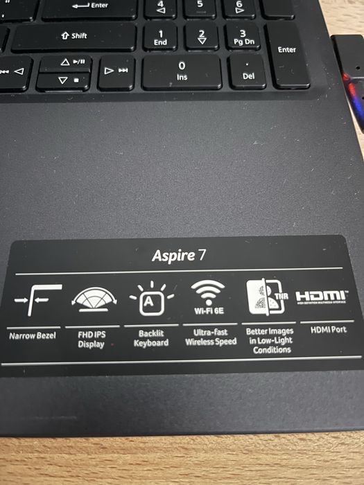 Acer aspire 7 amd ryzen 5825u rtx 3050ti