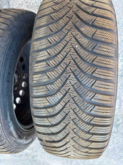 Set jante/roti tabla 5x112 R16 cu 3 anvelope iarna, Mercedes,VAG