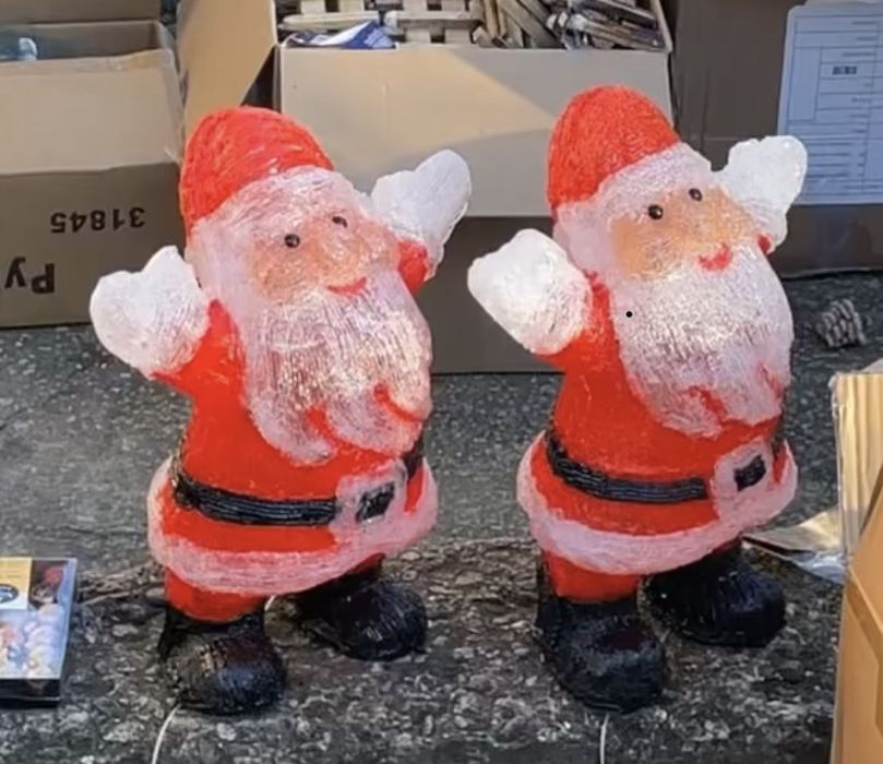 Светещ дядо коледа