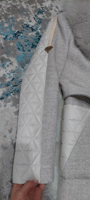 Palton cașmir cu blaniță naturală 38-40