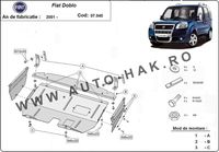 Scut motor metalic Fiat Doblo 2001-2010 - otel 2mm