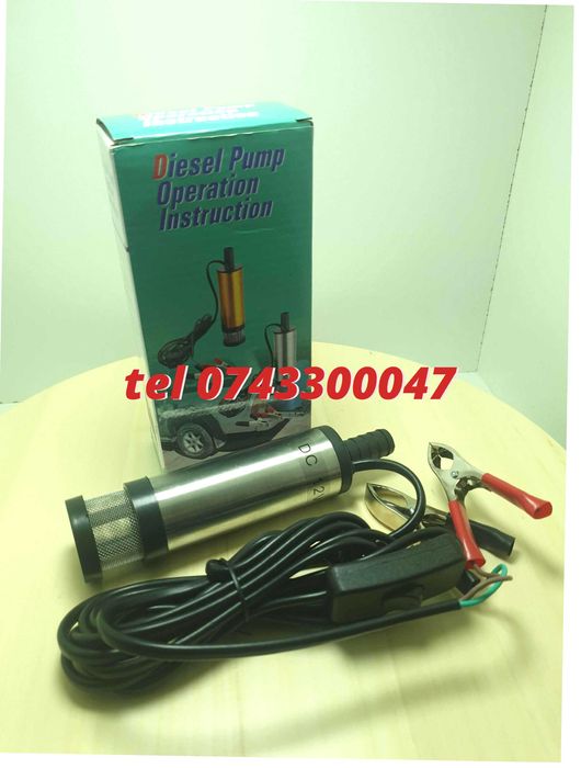 Pompa Electrica Auto 12v Transfer Combustibil Motorina Diesel Apa