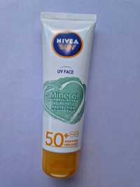 NIVEA SUN Слънцезащитен крем за лице с минерални филтри SPF 50+, 50 мл