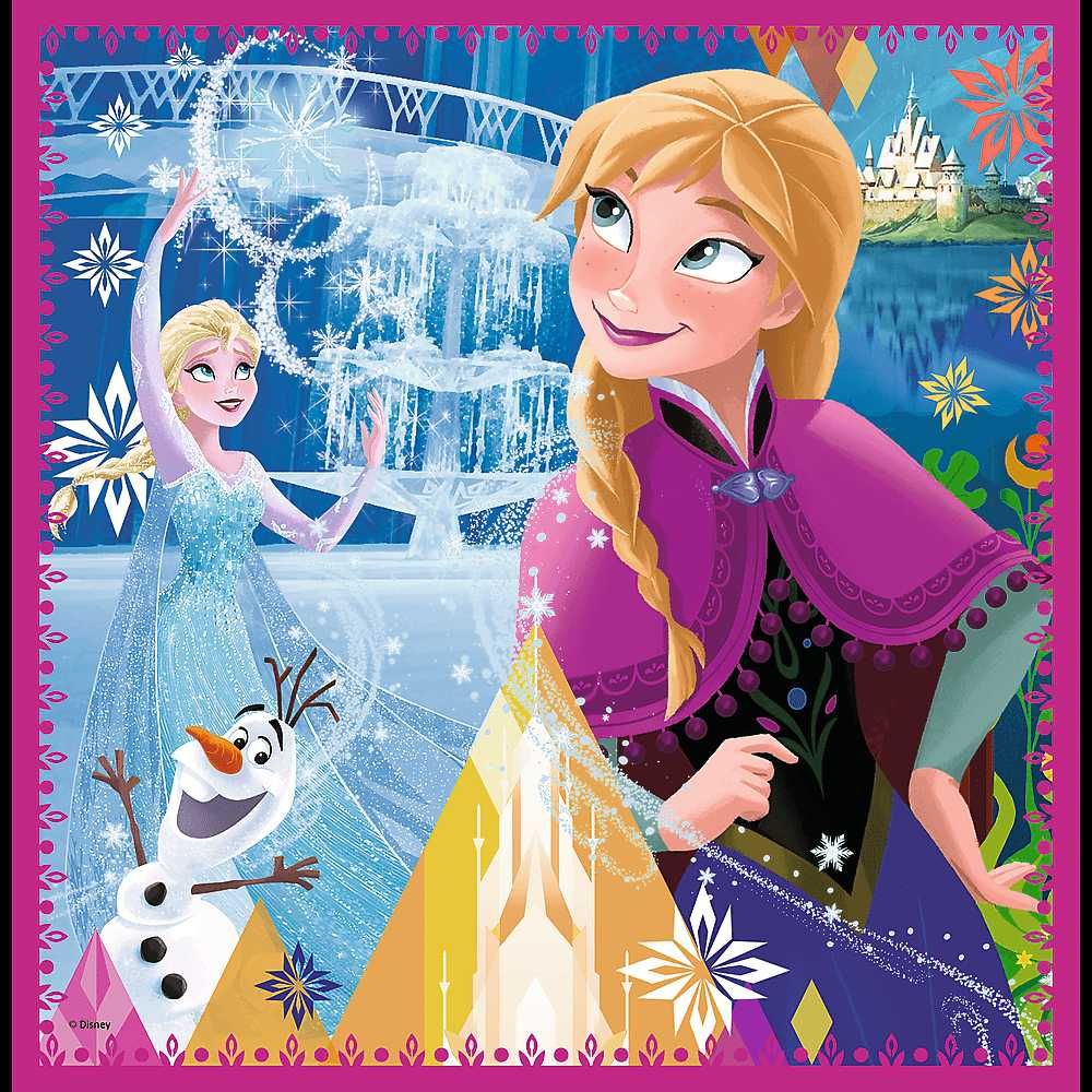 Puzzle copii 3 in 1 Trefl Disney Frozen 2 Magia iernii ideal cadou