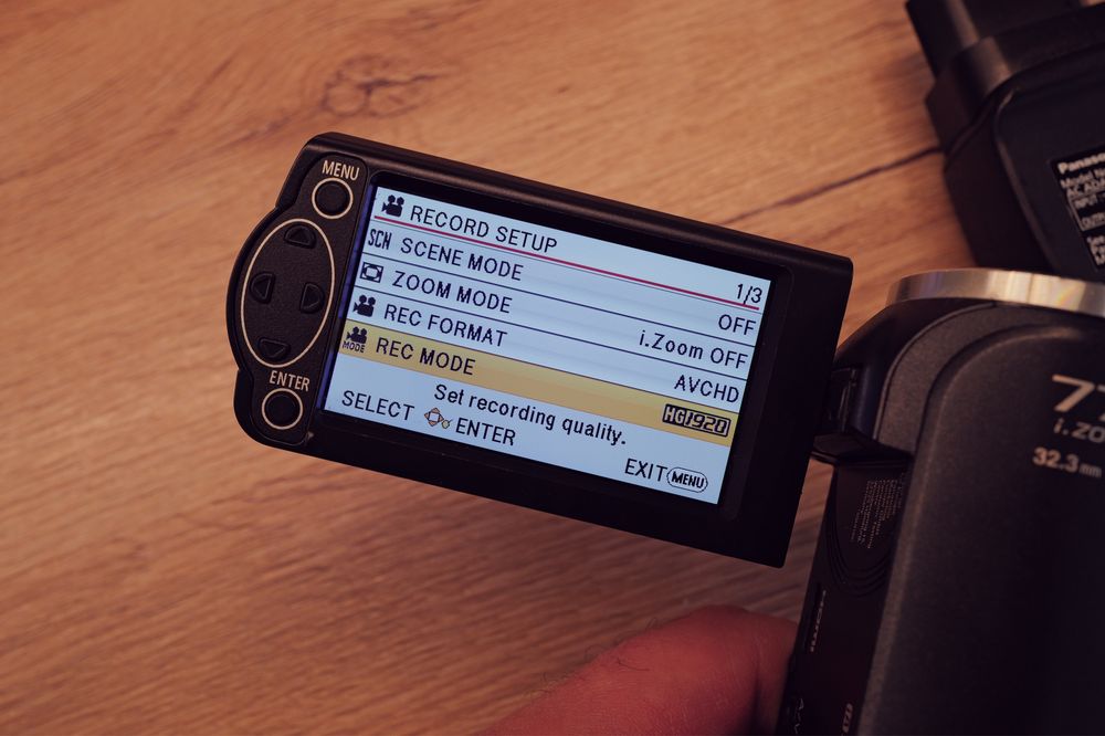 Camera video Panasonic HC-V160 Handycam Full HD SD card USB HDMI