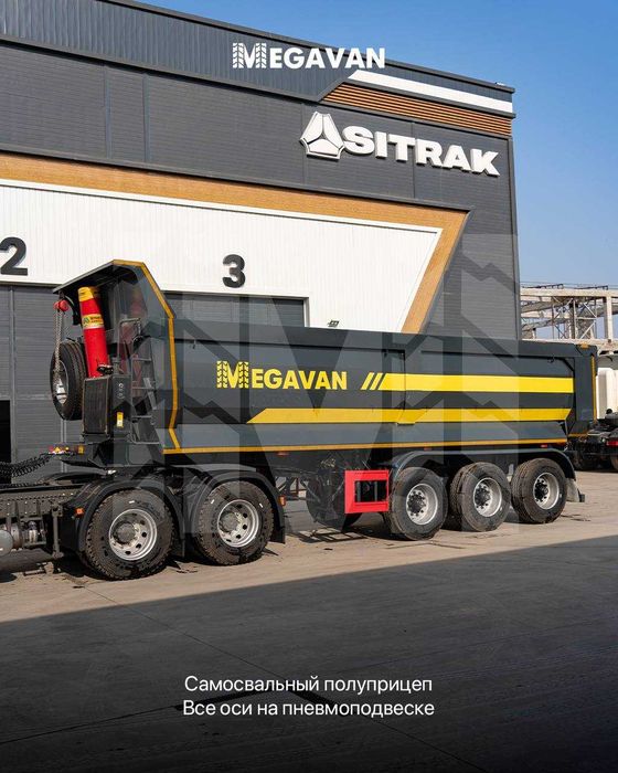 2025 Янги полуприцеп самосвальный CIMC MEGAVAN yarim tirkama Howo A7