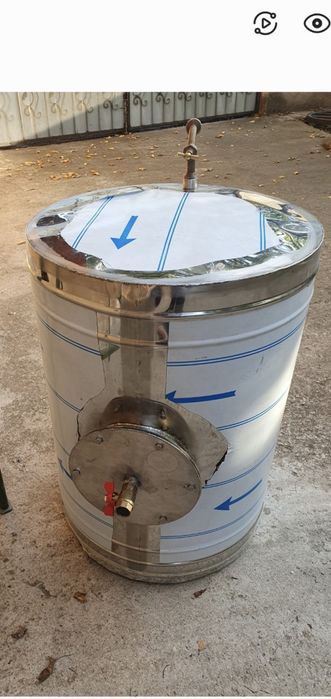 Vând butoi inox 100 litri