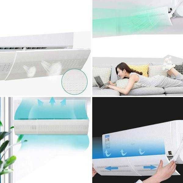 Deflector reglabil pentru aer conditionat, protectie jet de aer rece