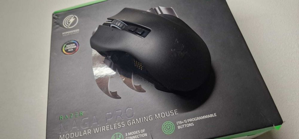 Mouse de gaming Razer - Naga V2 Pro, optic, wireless, negru