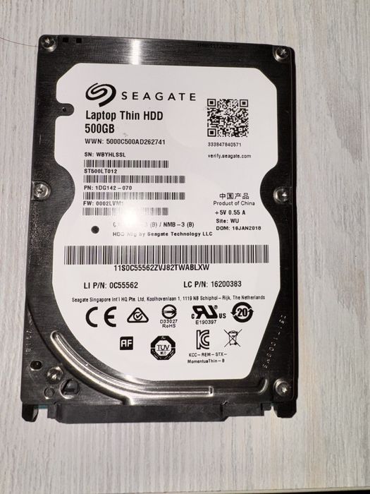 Продаю жёсткий диски HDD 500Gb