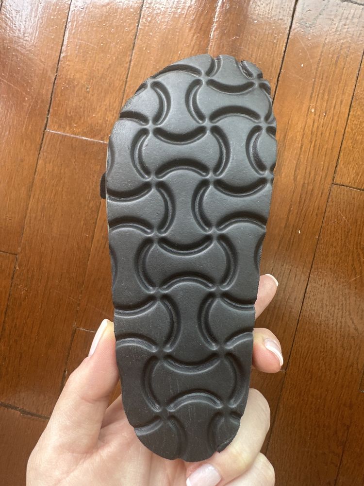 Sandale / slapi din piele model camuflaj