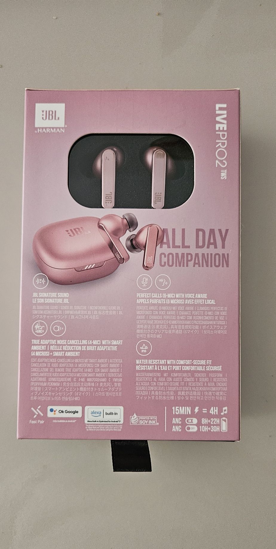 Casti audio in-ear JBL Live Pro 2 Noise Cancelling JBL Signature Sound