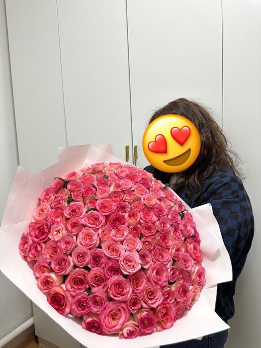 Цветы 101 роза,красивые,свежые