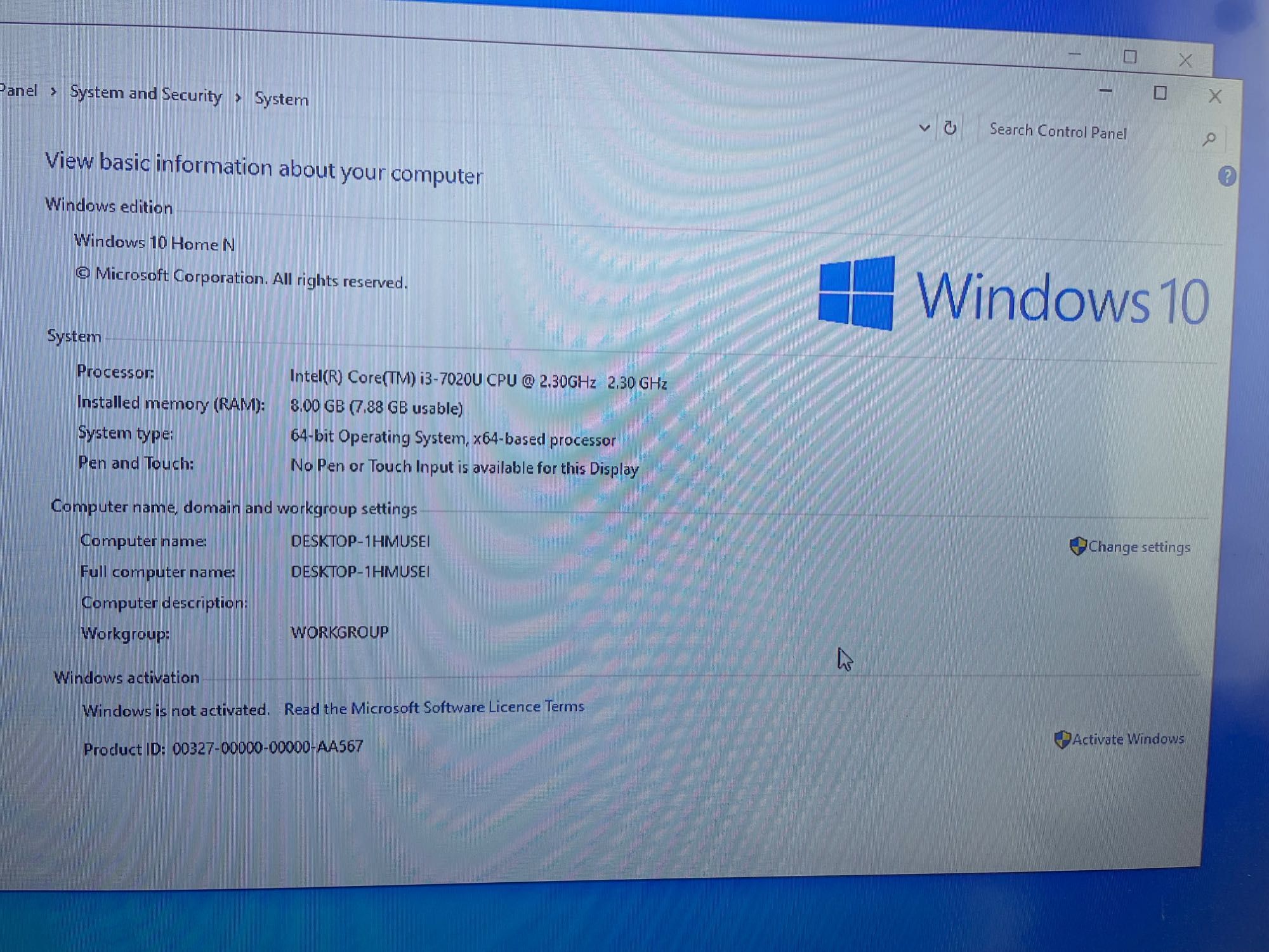 Asus X509 i3-7030