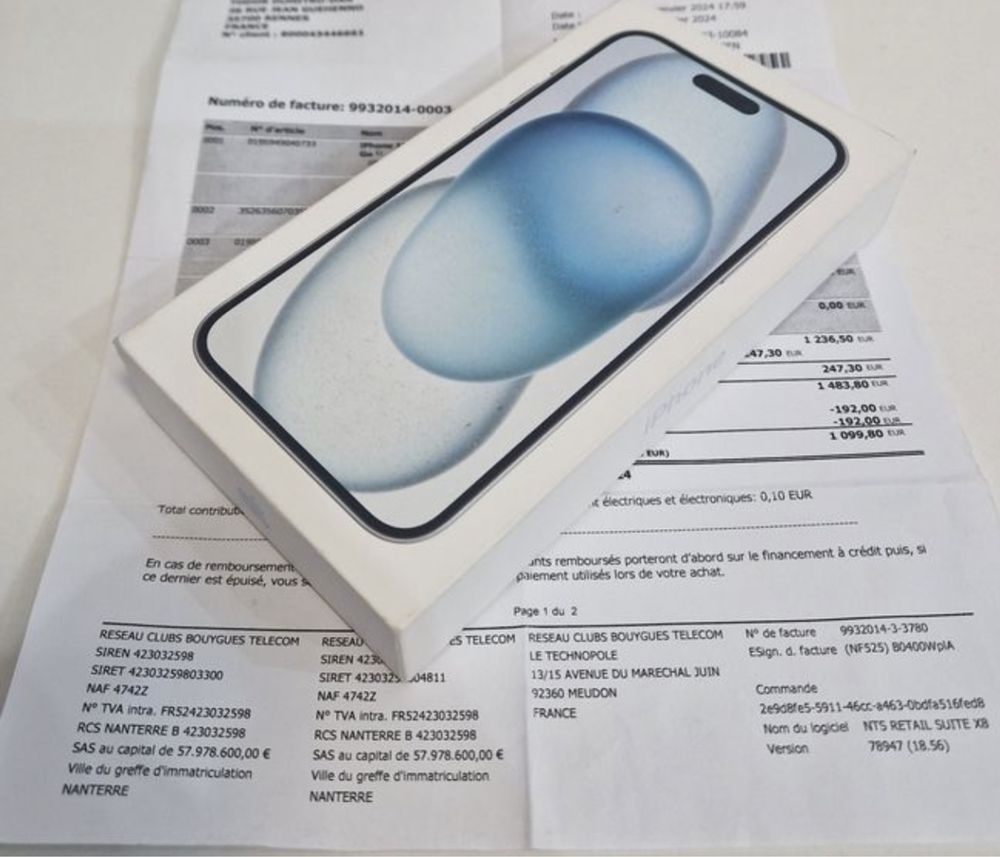 Iphone 15 Blue cu Factura Si Garantie