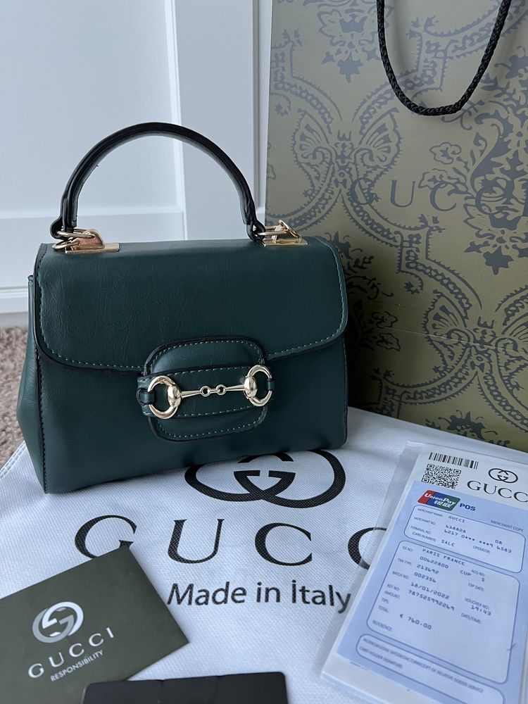 Poșetă/Geantă Gucci Mini Horsebit full box