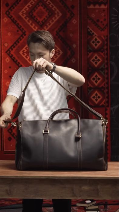 Дорожная сумка натуральная кожа