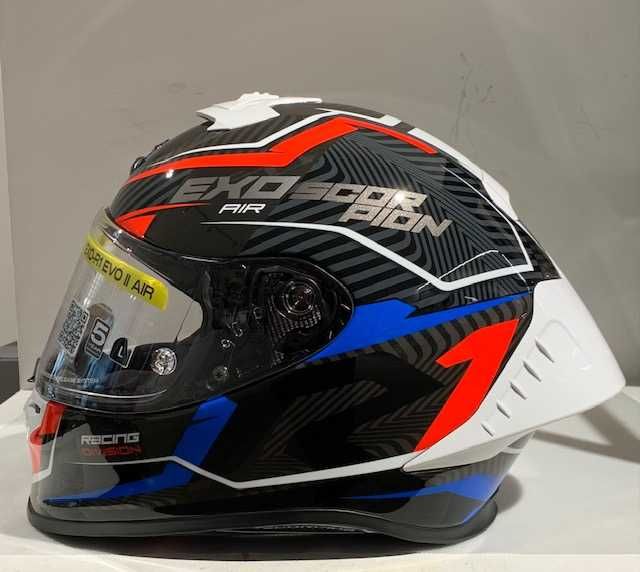 Мото Каска SCORPION EXO-R1 EVO 2 AIR COUP Black-Red-White