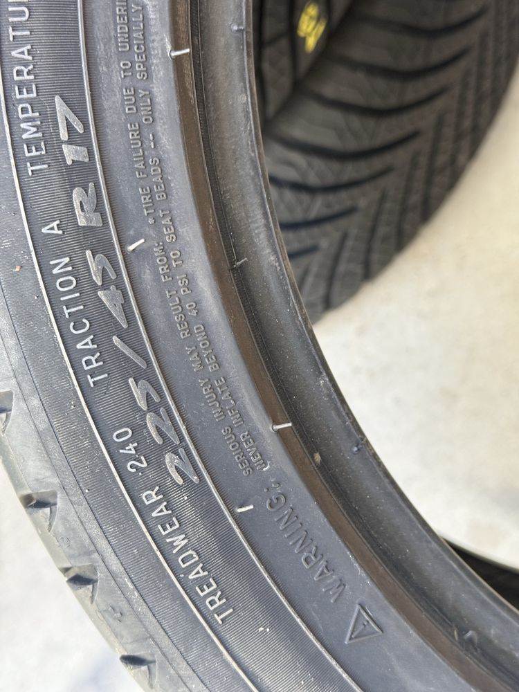 225/45/R17 Micnelin Prinasy3 4бр летни dot3219 4-5мм