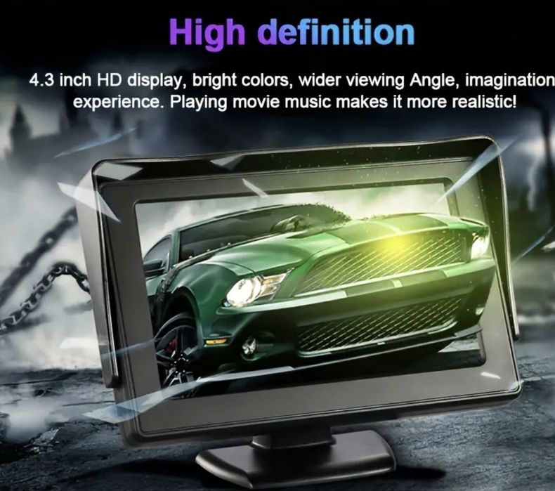 Display (ecran LCD)4.3 inch auto pentru camera marsarier aurorulota(me